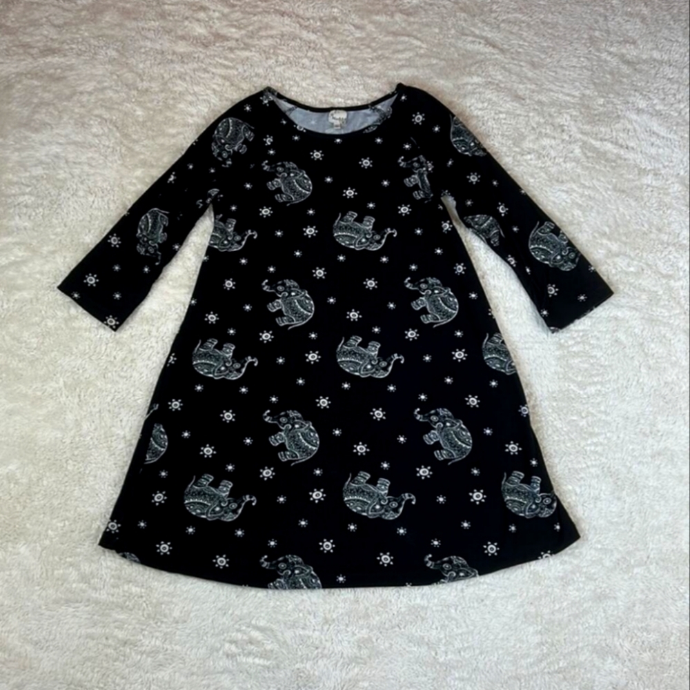 🐘 elephant print dress size 14 kids